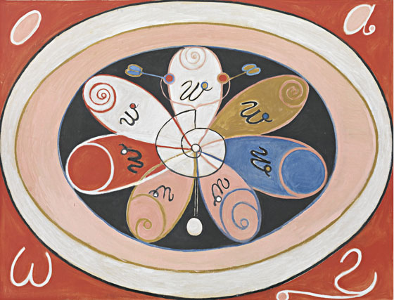 Hilma af Klint, Die zehn Grten, Nr. 2, Kindheit. Gruppe IV, 1907  Stiftelsen Hilma af Klints Verk, Foto: Albin Dahlström