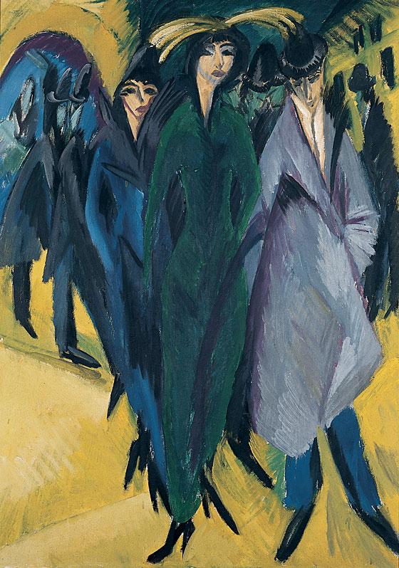 Wien Berlin. Kunst zweier Metropolen / Ernst Ludwig Kirchner
Frauen auf der StraЯe, 1915
Von der Heydt-Museum, Wuppertal
© erloschen