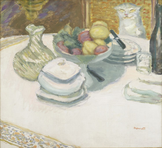 Pierre Bonnard, Stillleben mit Katze, 1924
